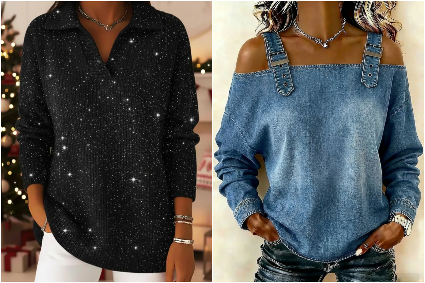 Women's sleeveless denim shirt