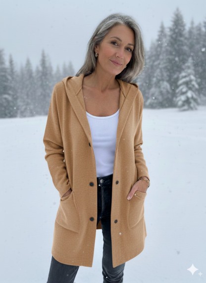 NEW🔥 Casual Single Breasted Hooded Jacket