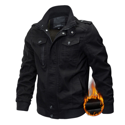 💥 2025 Hot Sale! Men's Thick Winter Hooded Jacket Vintage Style - Warm, Sturdy and Multi-Pocket Design