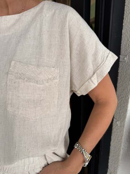 Women's Casual Solid Cotton Linen Lounge Set (Buy 2 Free Shipping)