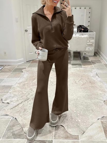 2024 Fall Trendy Outfits Oversized Two Piece Sweatsuit