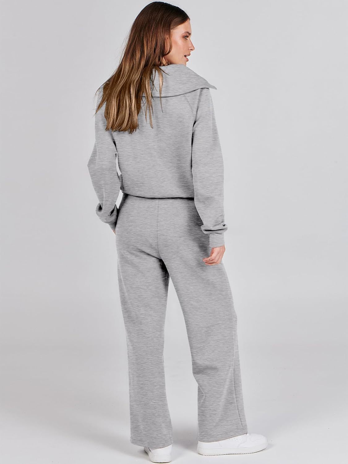 2024 Fall Trendy Outfits Oversized Two Piece Sweatsuit