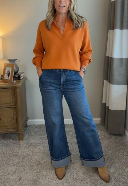 NEW🔥 Women's Cotton V-Neck Top