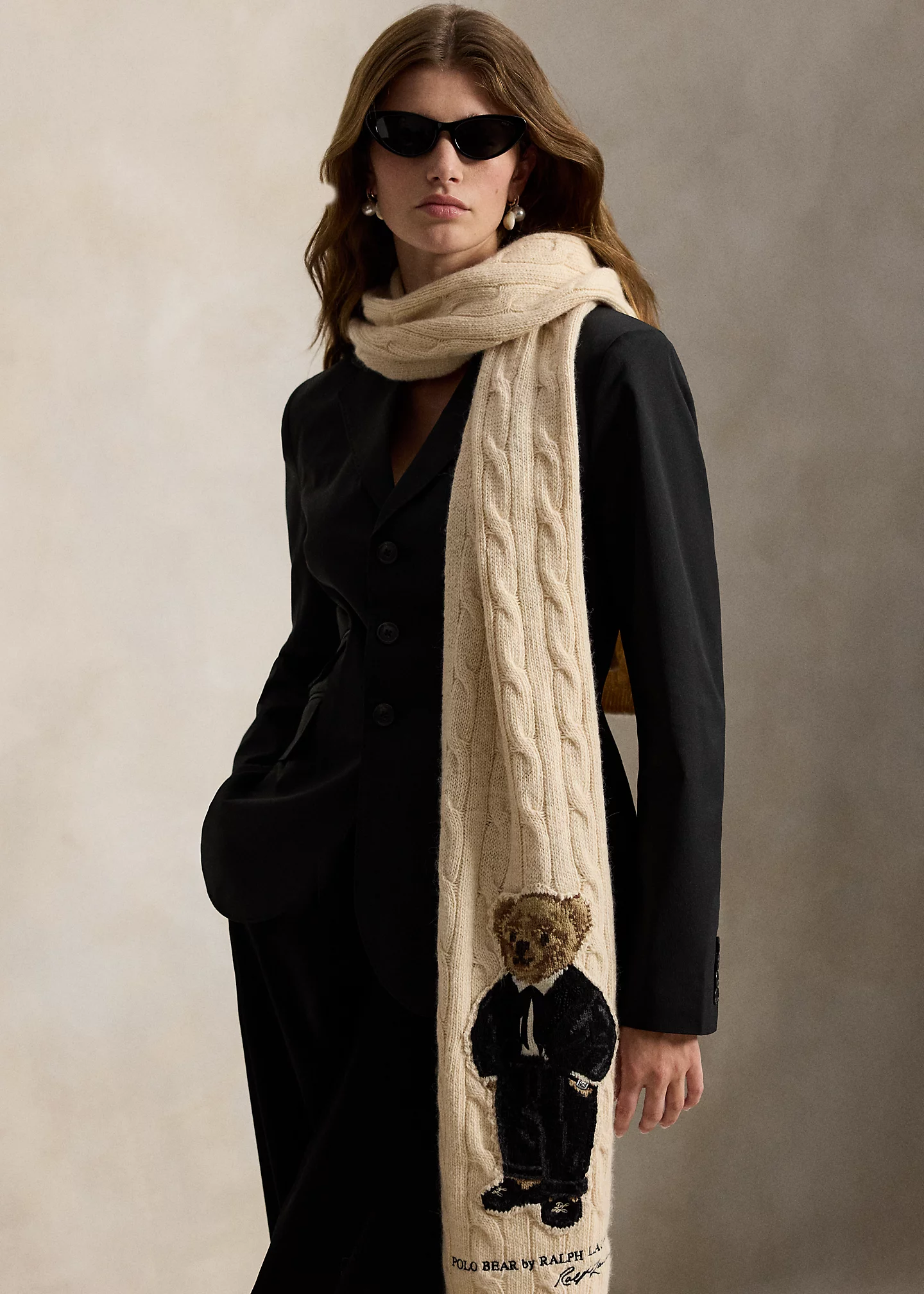 Polo Bear Wool-Blend Scarf