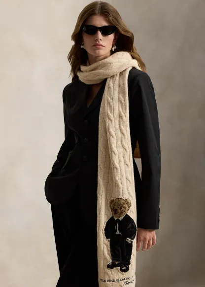 Polo Bear Wool-Blend Scarf