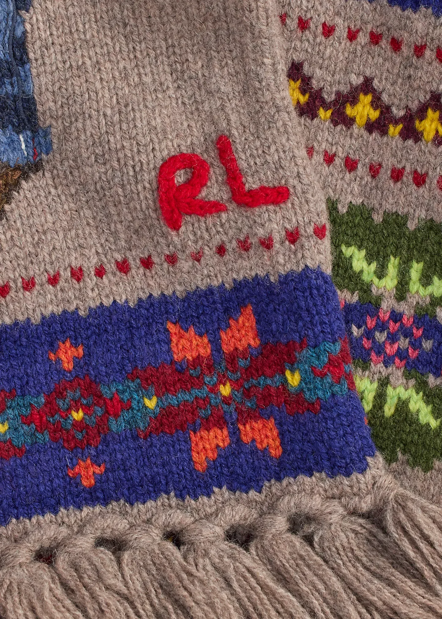 Polo Bear Wool-Blend Scarf