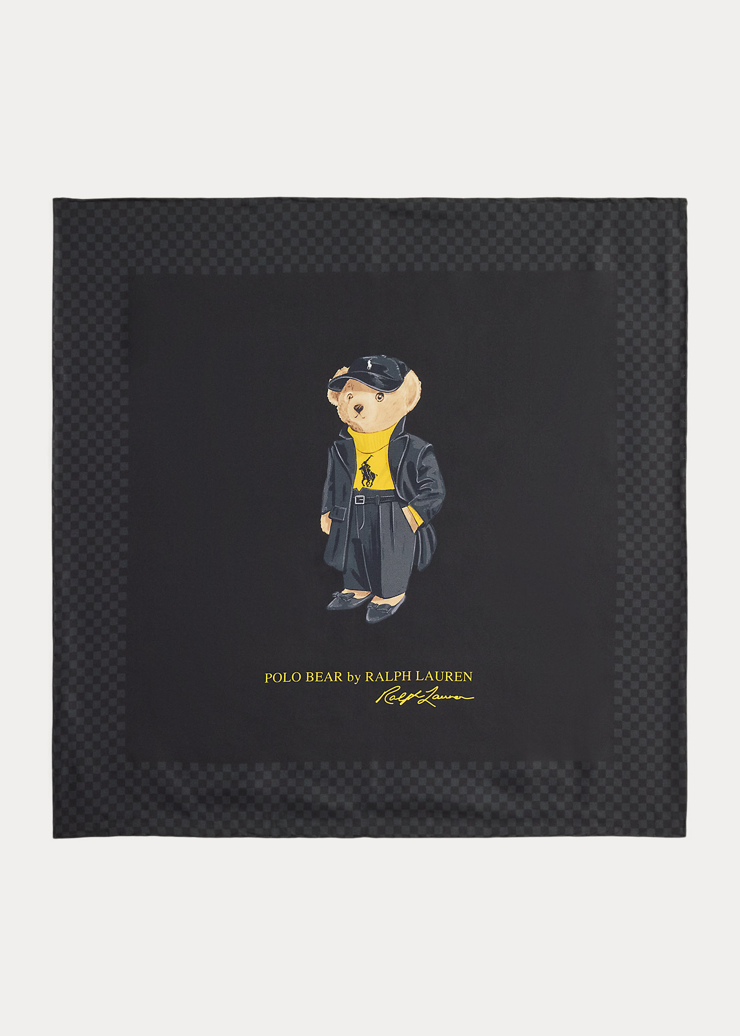 Polo Bear Silk Square Scarf