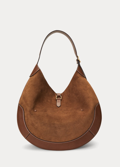Polo ID Suede Large Shoulder Bag