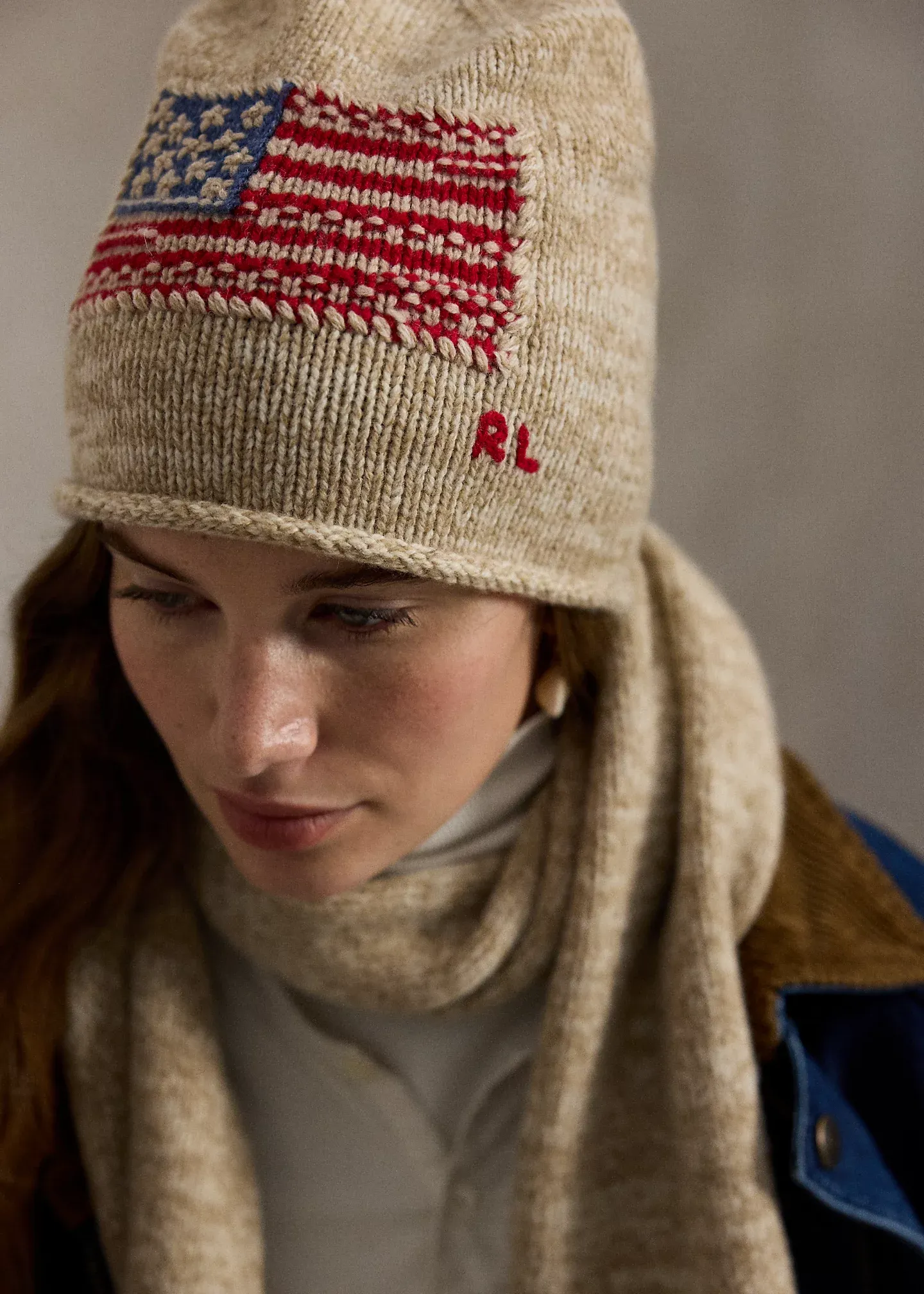 Flag Wool-Blend Beanie