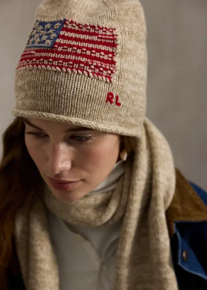 Flag Wool-Blend Beanie
