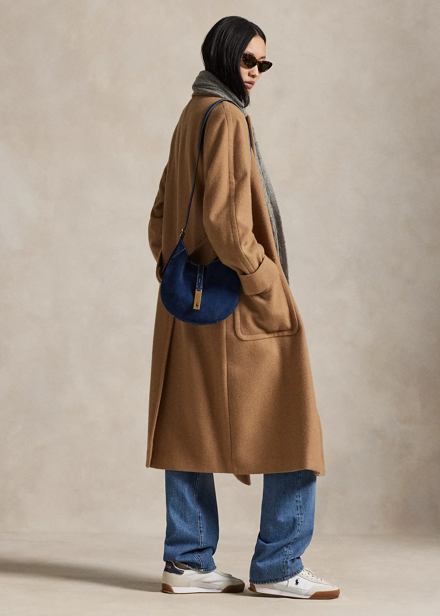 Polo ID Suede Small Shoulder Bag