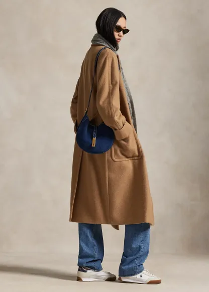 Polo ID Suede Small Shoulder Bag