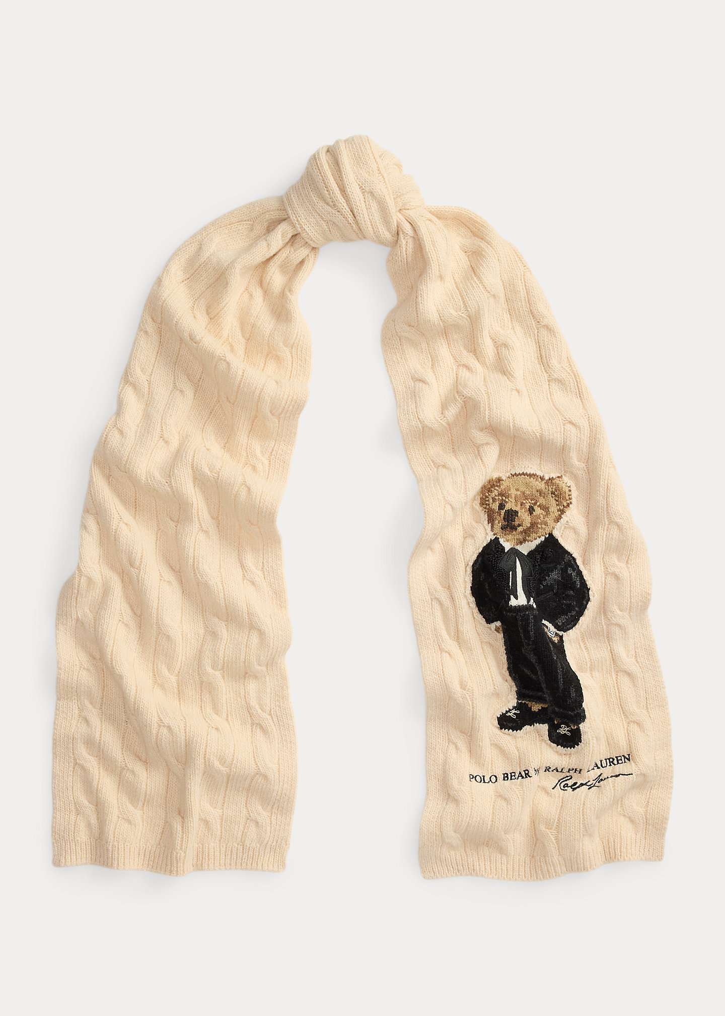 Polo Bear Wool-Blend Scarf