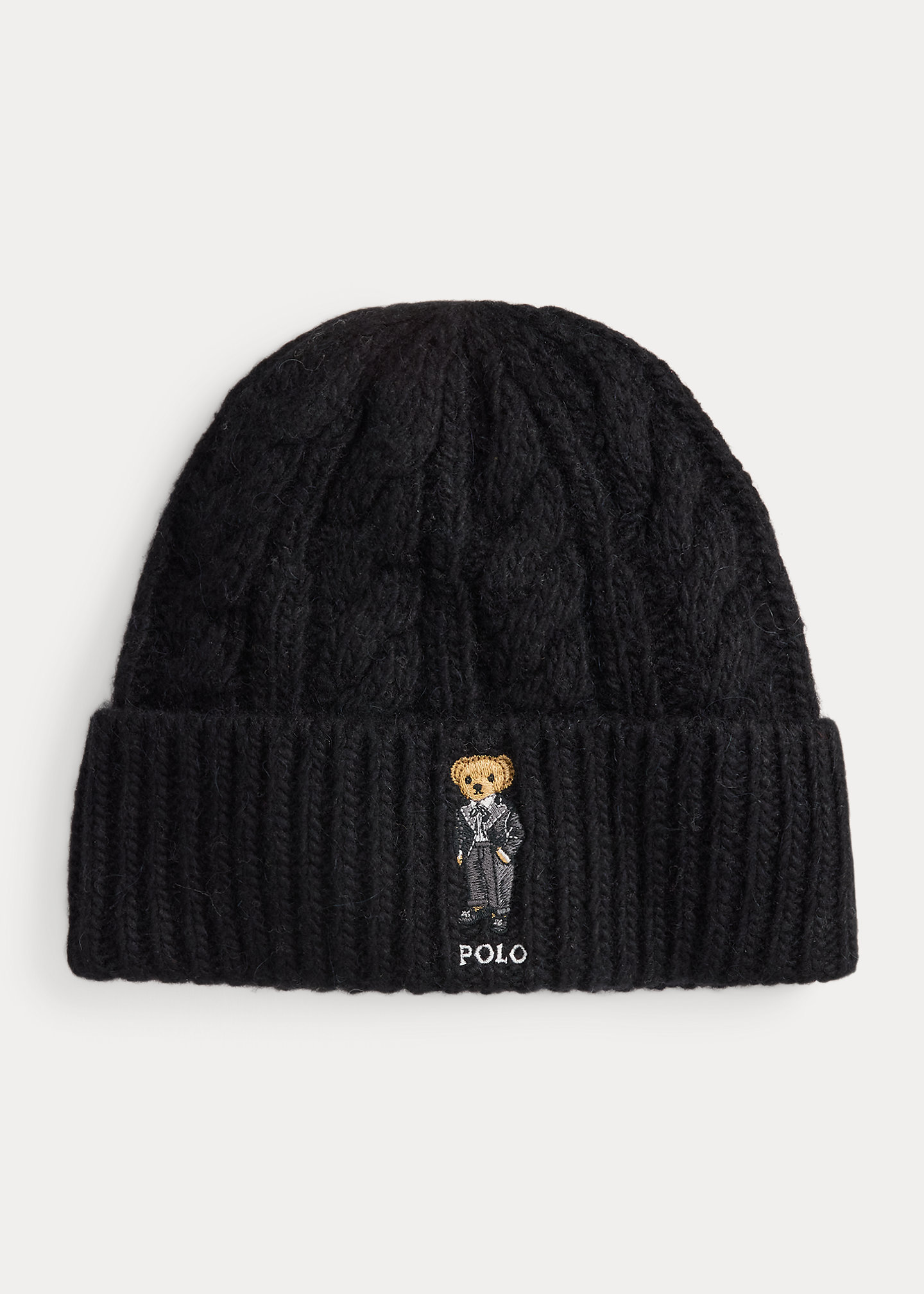 Polo Bear Cable Wool-Blend Beanie