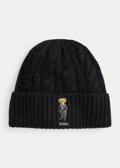 Polo Bear Cable Wool-Blend Beanie