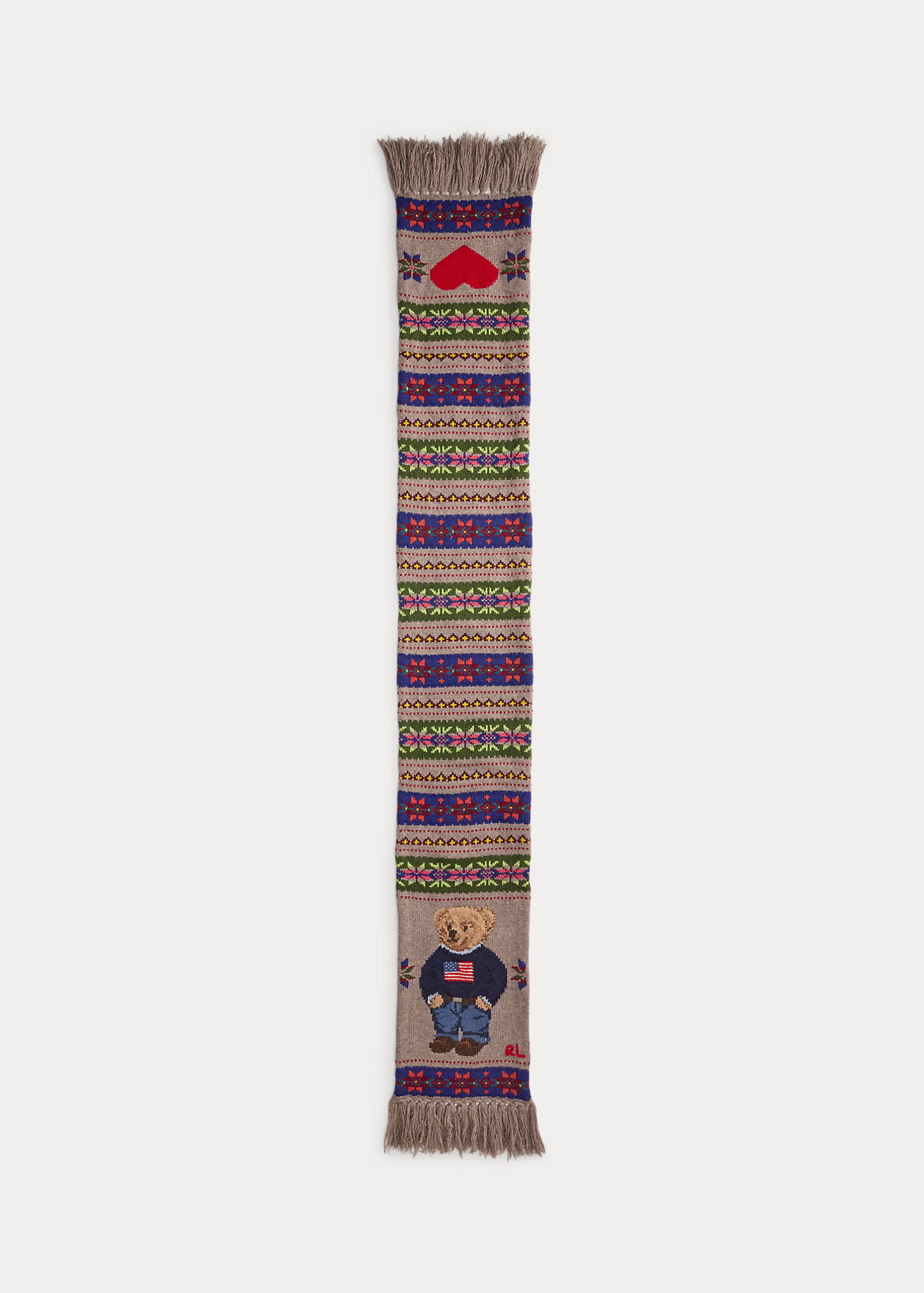 Polo Bear Wool-Blend Scarf