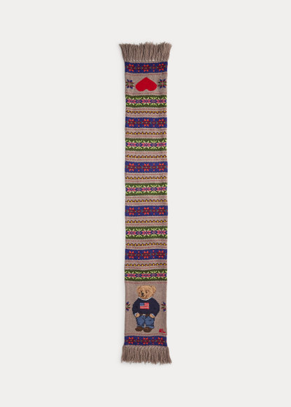 Polo Bear Wool-Blend Scarf