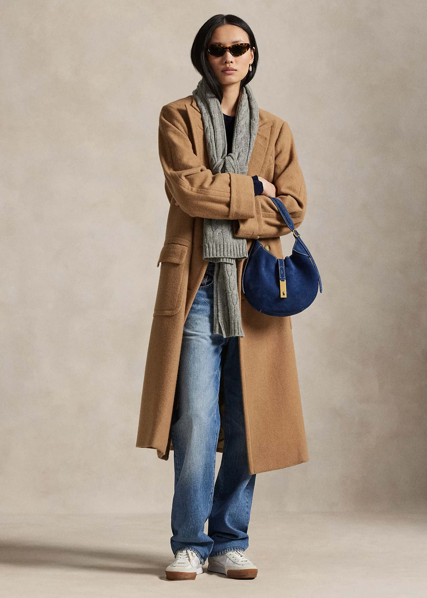 Polo ID Suede Small Shoulder Bag