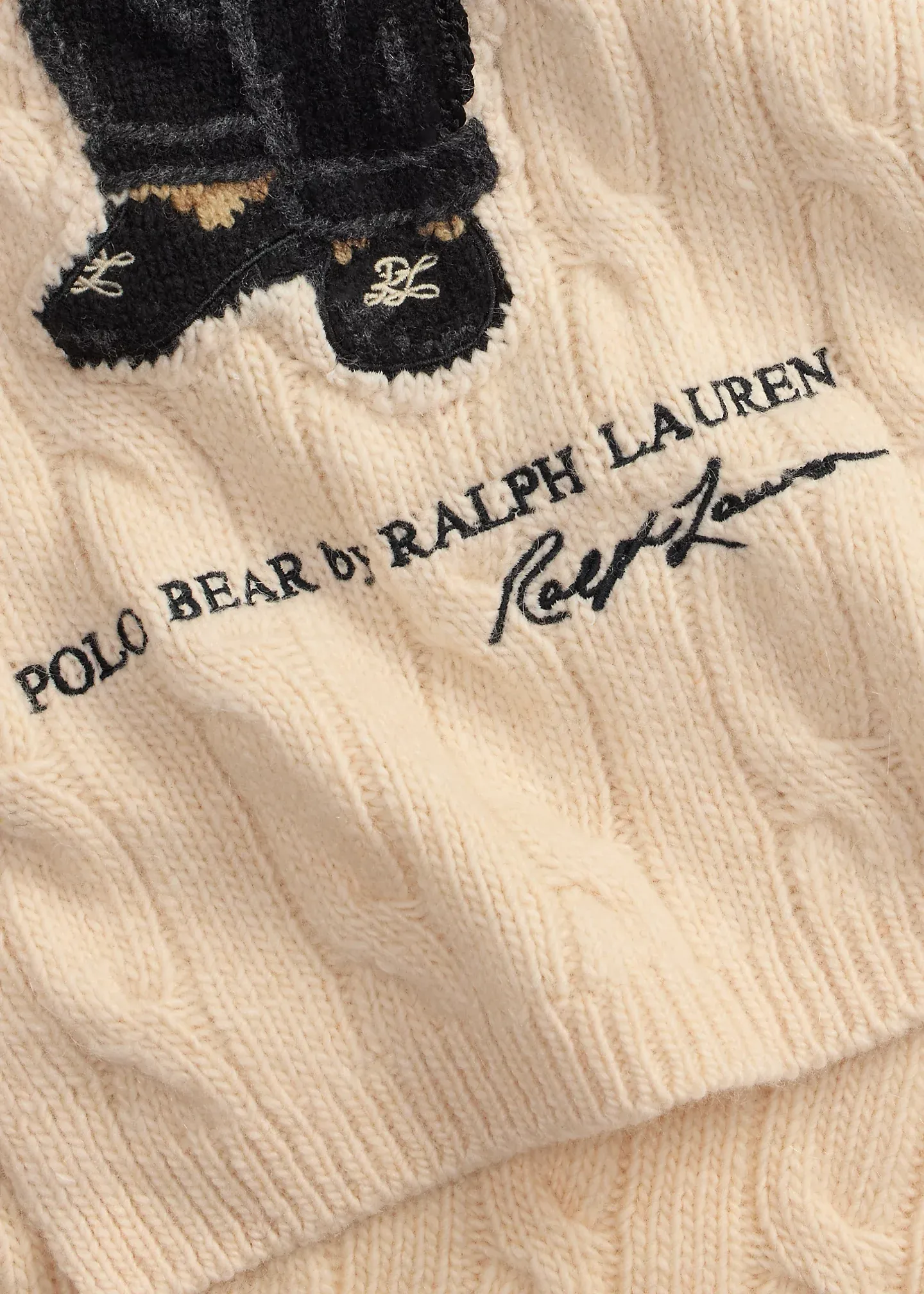 Polo Bear Wool-Blend Scarf