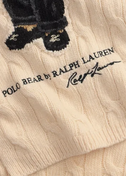 Polo Bear Wool-Blend Scarf