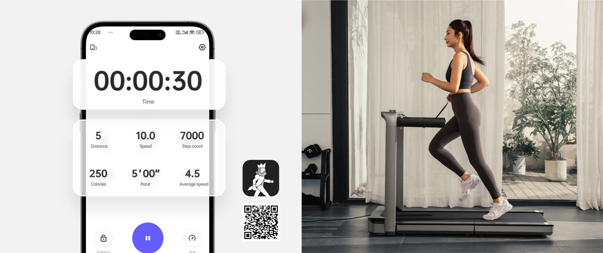 WalkingPad X25+ folding treadmill