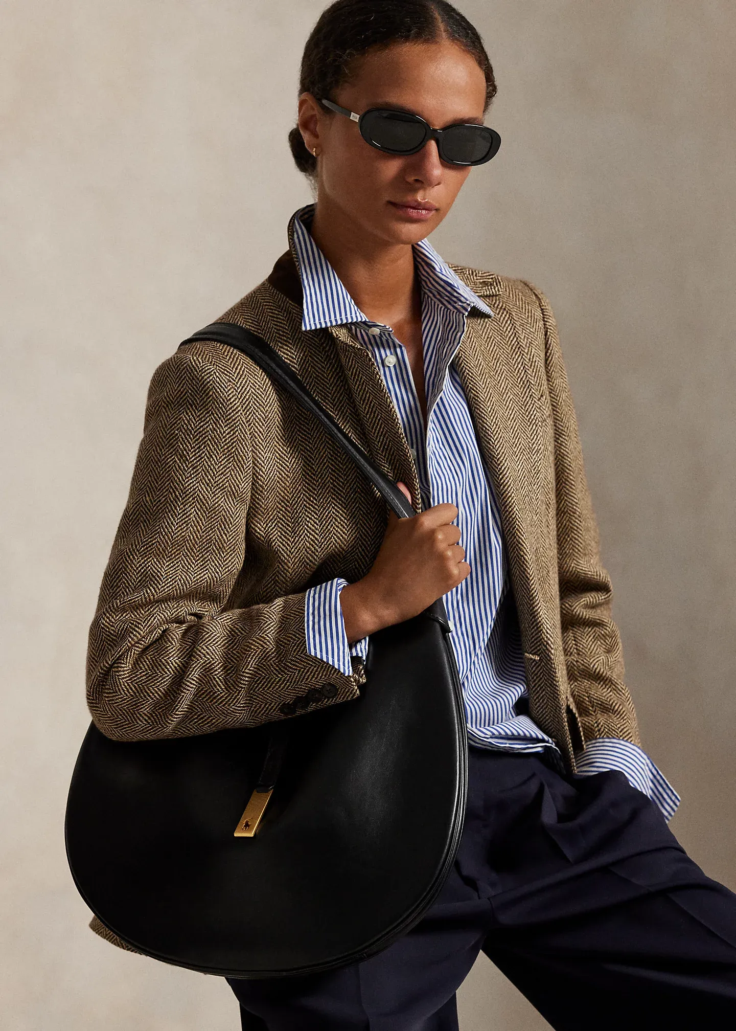 Polo ID Calfskin Large Shoulder Bag