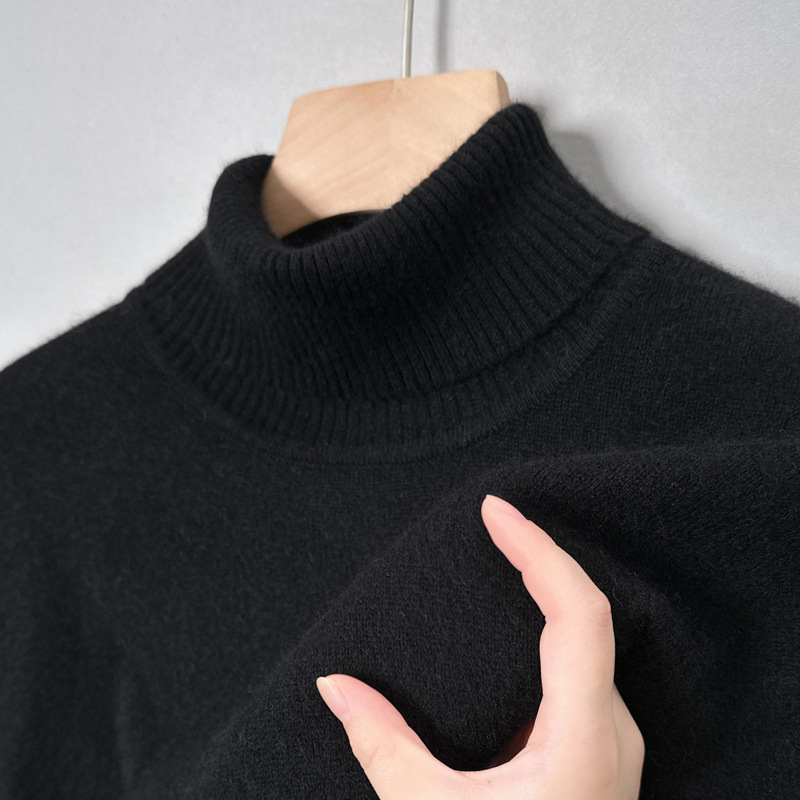 2025 Men's Autumn and Winter New Business Casual Cashmere Turtleneck Sweater