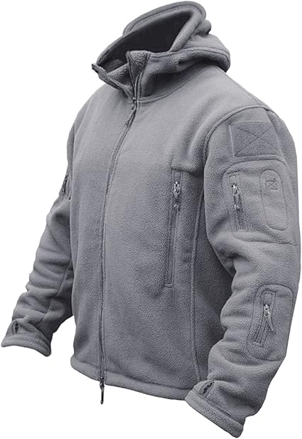 Men's Stand Collar Half Zip Long Sleeve Hoodie Sweatshirt Fleece Pullo
