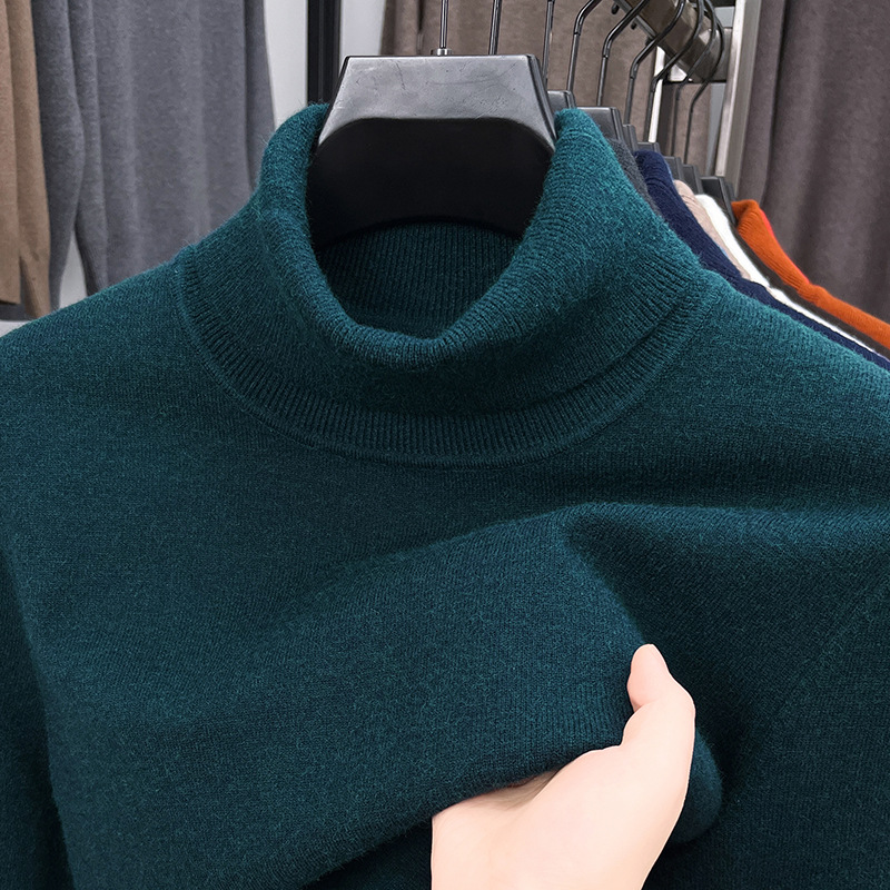 Men's Four Seasons Quality Cashmere Turtleneck Knitted Sweater
