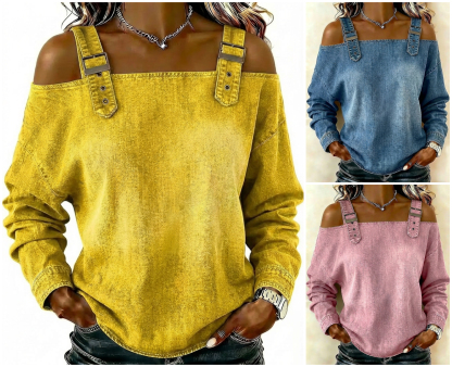 Women's sleeveless denim shirt