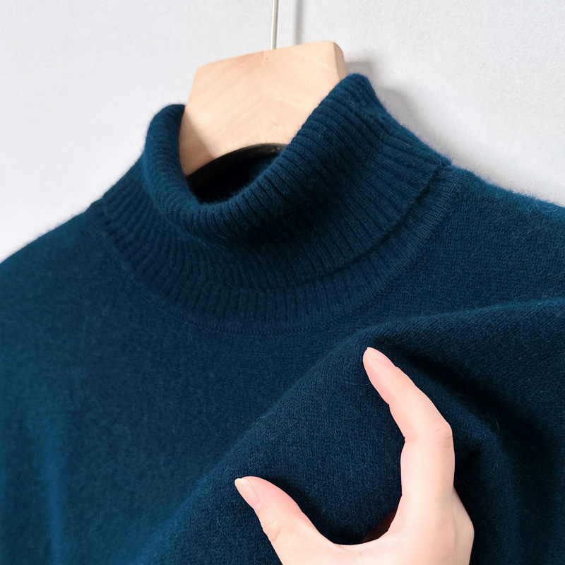 2025 Men's Autumn and Winter New Business Casual Cashmere Turtleneck Sweater