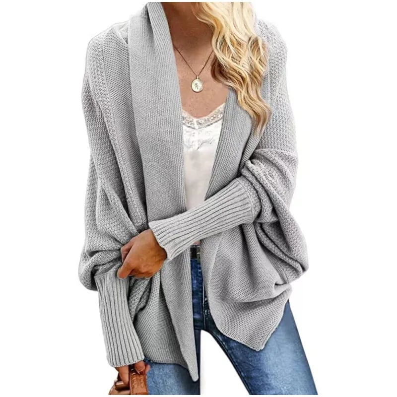 Women's Batwing Cable Knitted Slouchy Oversized Cardigan Sweater(BUY 2