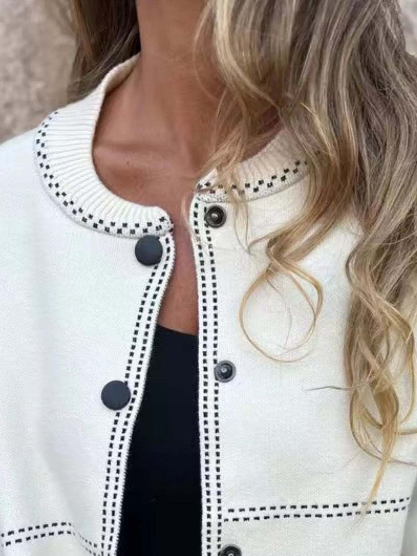 Hazel Blues® | Button Up Long Sleeve Cardigan