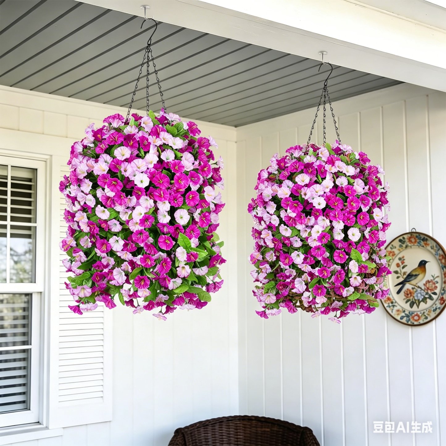 🔥70% Off Last Day🔥Ever bloom Cascades Timeless Beauty & Effortless Ambiance ,UV Resistant Artificial Petunias Flowers