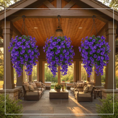 🔥70% Off Last Day🔥Ever bloom Cascades Timeless Beauty & Effortless Ambiance ,UV Resistant Artificial Petunias Flowers