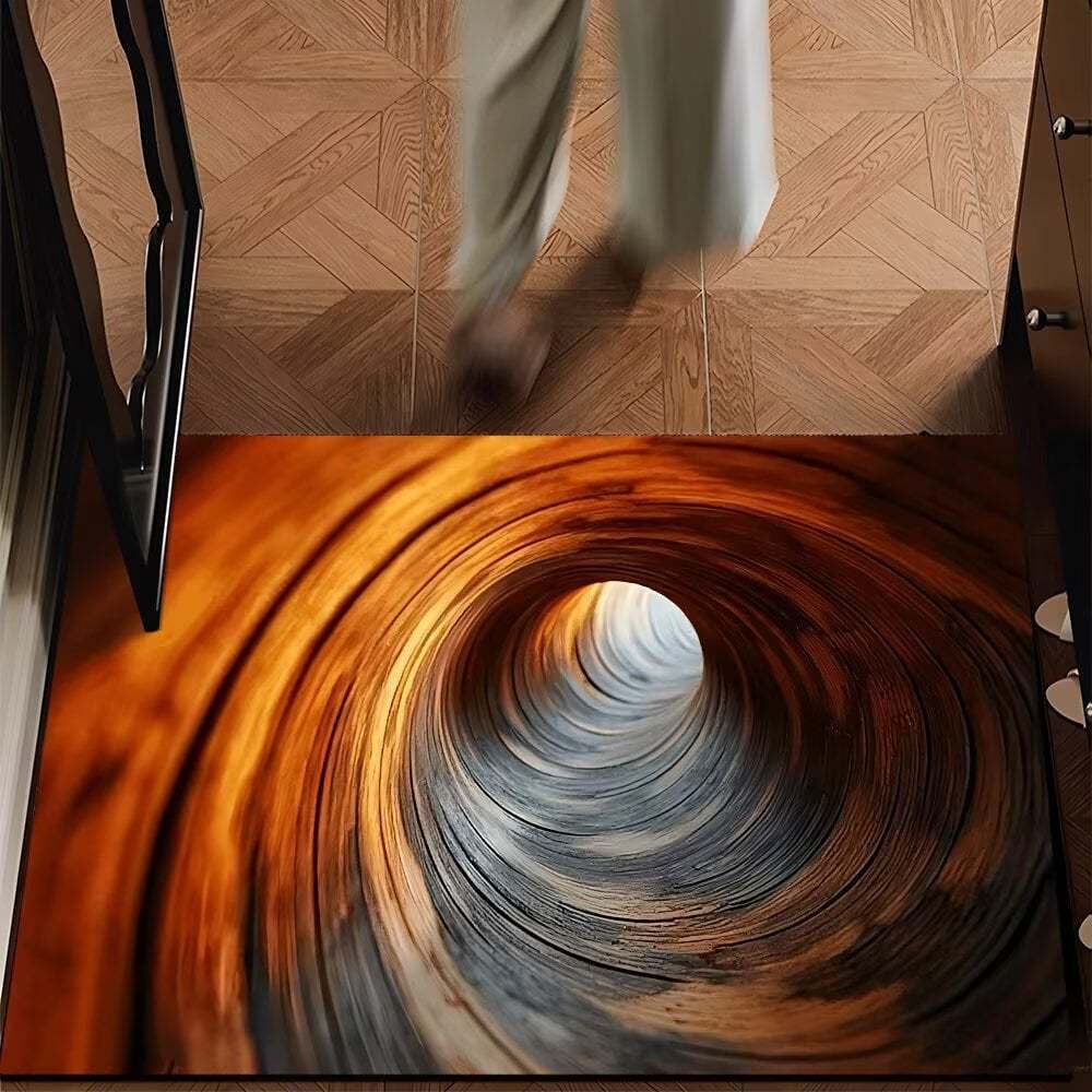 🔥Last Day 75% OFF - 😮Visual Illusion Endless Abyss Pattern HD Printed Non-Slip Doormat👀⭐