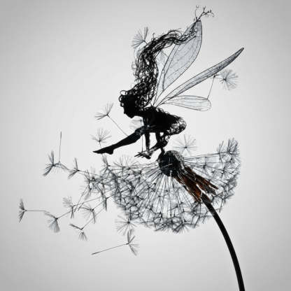 Metal Fairy Garden Sculptures Outdoor Decorative Yard Art