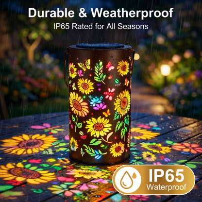 🍺 Last Day 45% OFF - Colorful Sunflower Glow Solar Garden Lantern