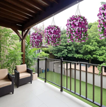 🔥70% Off Last Day🔥Ever bloom Cascades Timeless Beauty & Effortless Ambiance ,UV Resistant Artificial Petunias Flowers