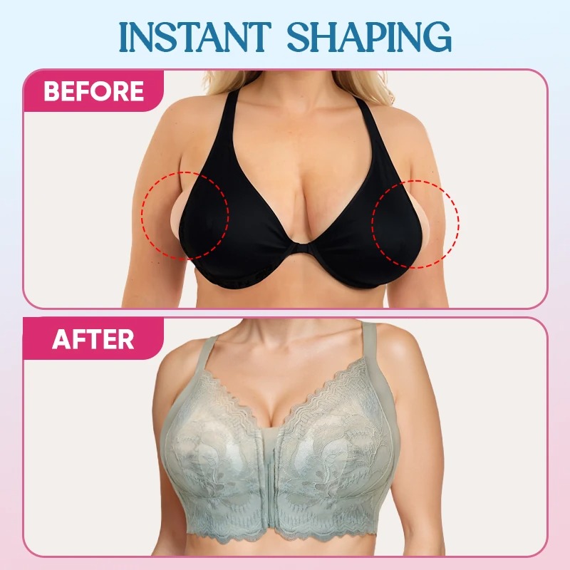 Pay 1 Get 3 - Ultra Soft Front Zip Wireless Lifting Bra