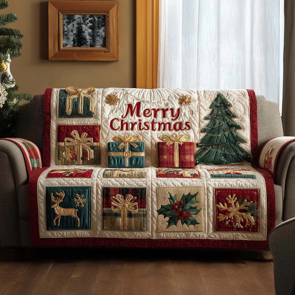 Marivn® Xmas Quilted Sofa Cover