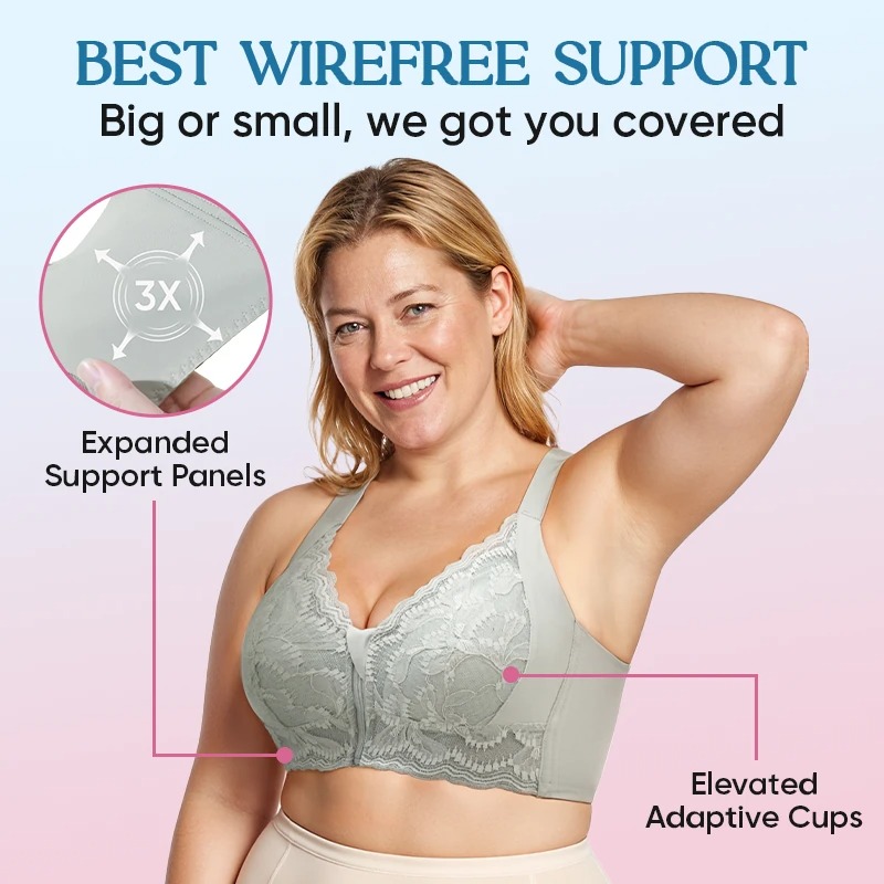 Pay 1 Get 3 - Ultra Soft Front Zip Wireless Lifting Bra
