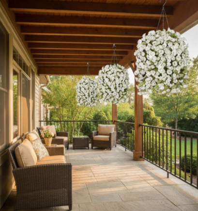 🔥70% Off Last Day🔥Ever bloom Cascades Timeless Beauty & Effortless Ambiance ,UV Resistant Artificial Petunias Flowers