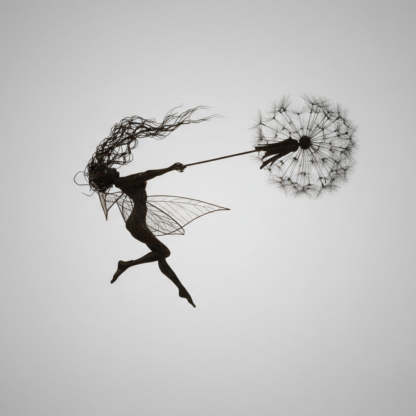 Metal Fairy Garden Sculptures Outdoor Decorative Yard Art