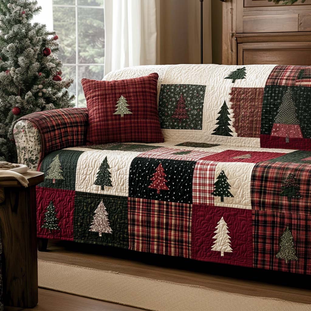 Marivn® Xmas Quilted Sofa Cover