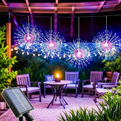 Solar Firework String Lights for Yard & Parties