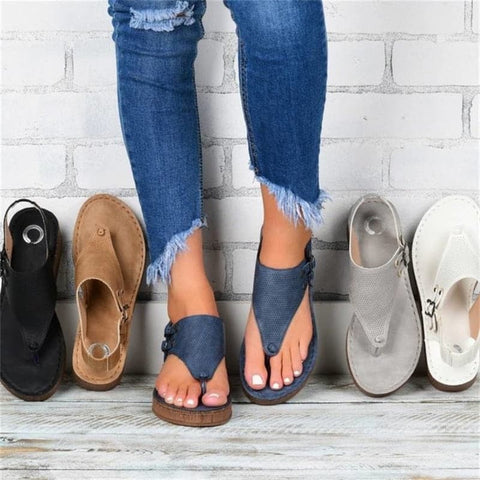 Women's Perforated Toe Wedge Sandals, Breathable Summer Wedge Heel Shoes