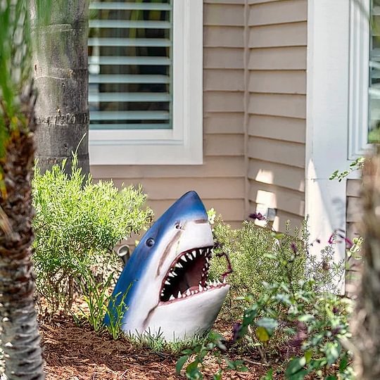 🦈Great White Shark Garden Art