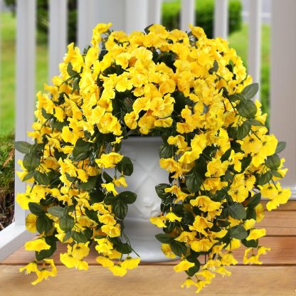 Artificial Faux Hanging Flowers Plants