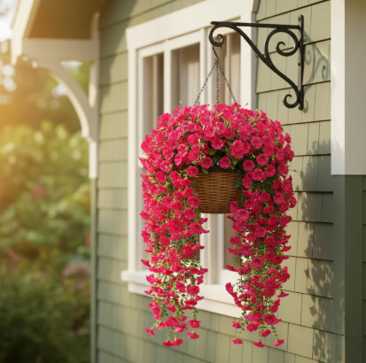 🔥70% Off Last Day🔥Ever bloom Cascades Timeless Beauty & Effortless Ambiance ,UV Resistant Artificial Petunias Flowers